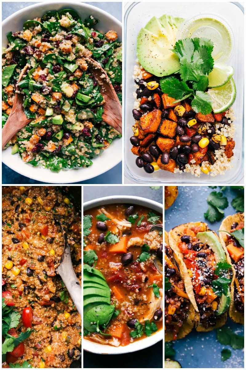 Collage of favorite quinoa recipes