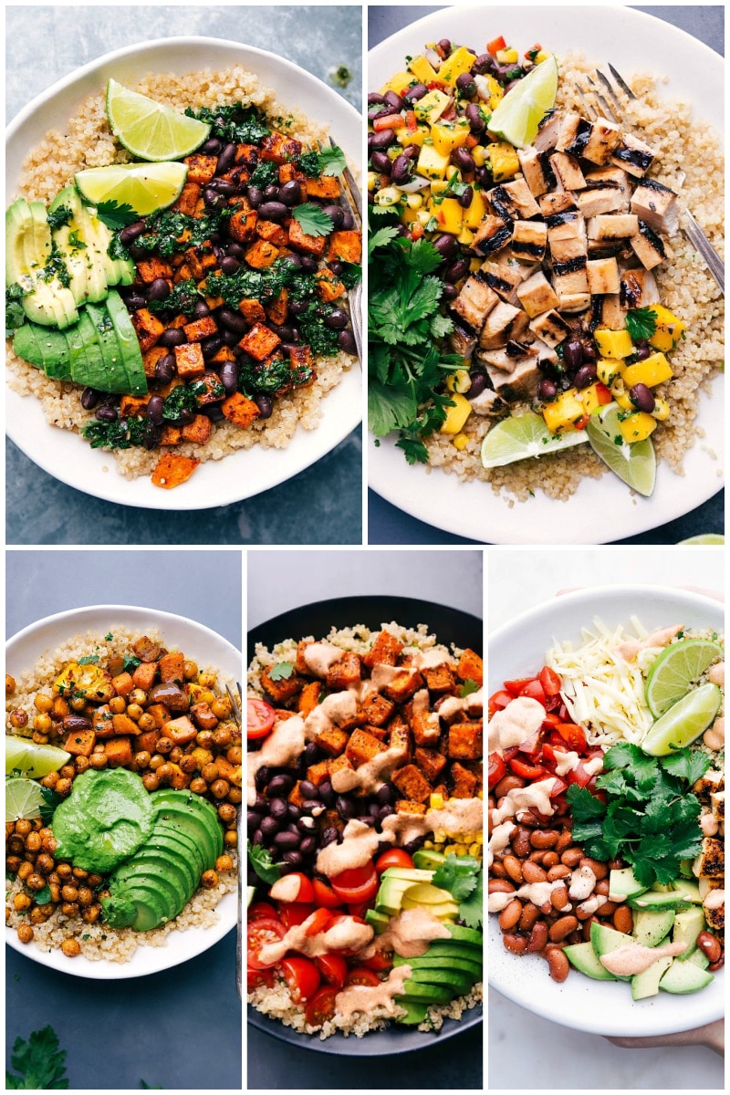 Quinoa is one of the trendiest foods around, and with good reason! Recipes via ChelseasMessyApron.com #quinoa #recipes #healthy #vegetarian #easy #new Image of five 30 Quinoa Recipes You Will Be Obsessed With that are healthy!