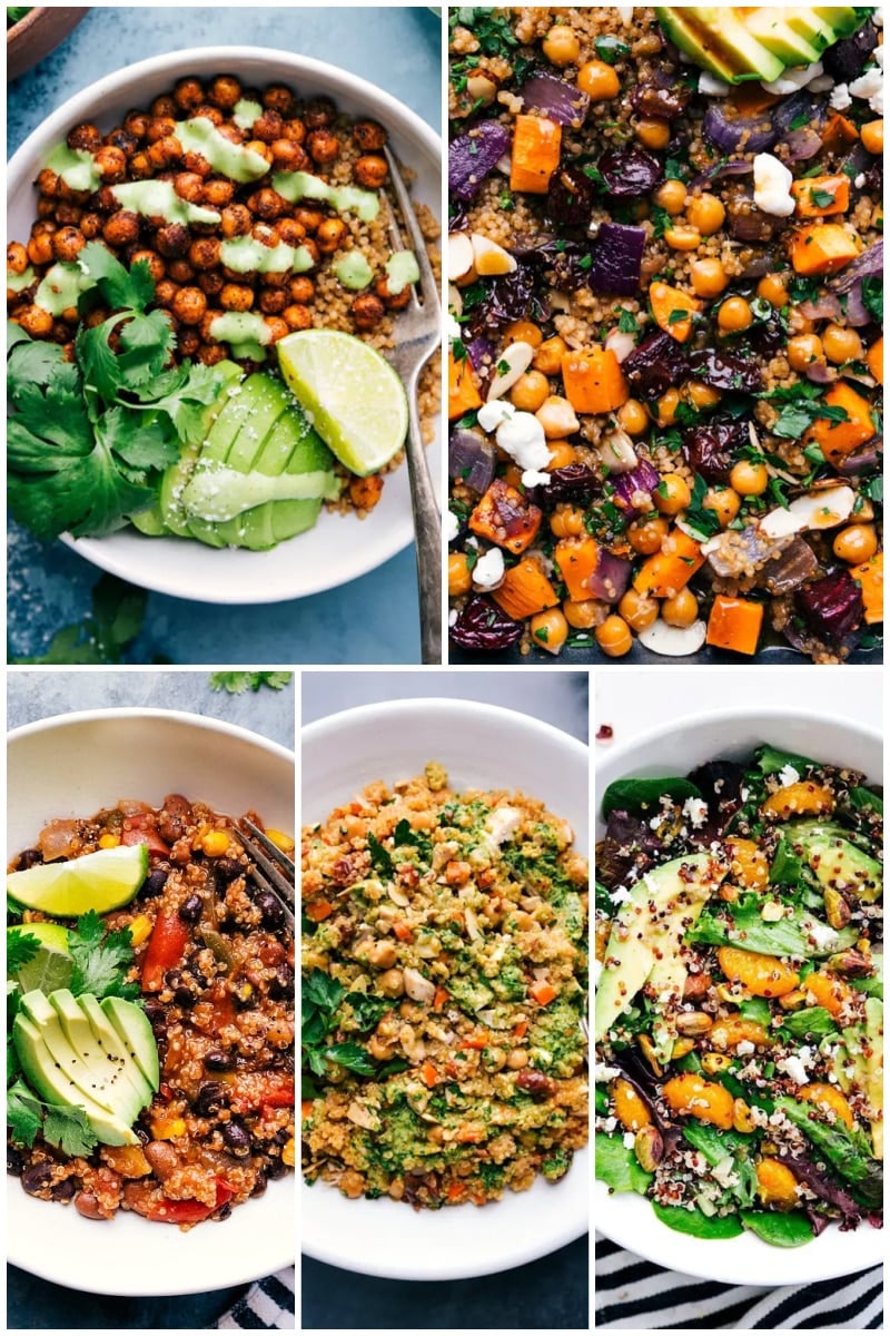 Image of five vegetarian recipes