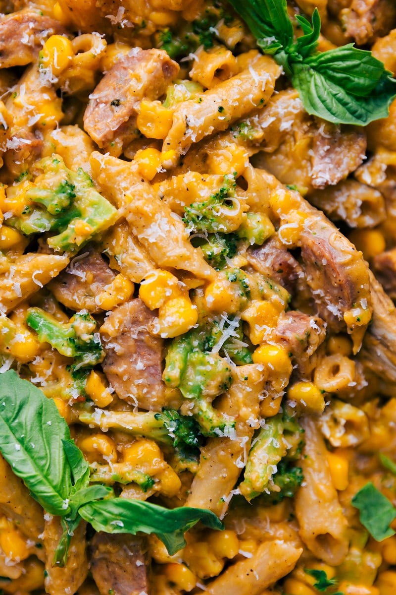 Overhead image of Healthy Pasta Bake