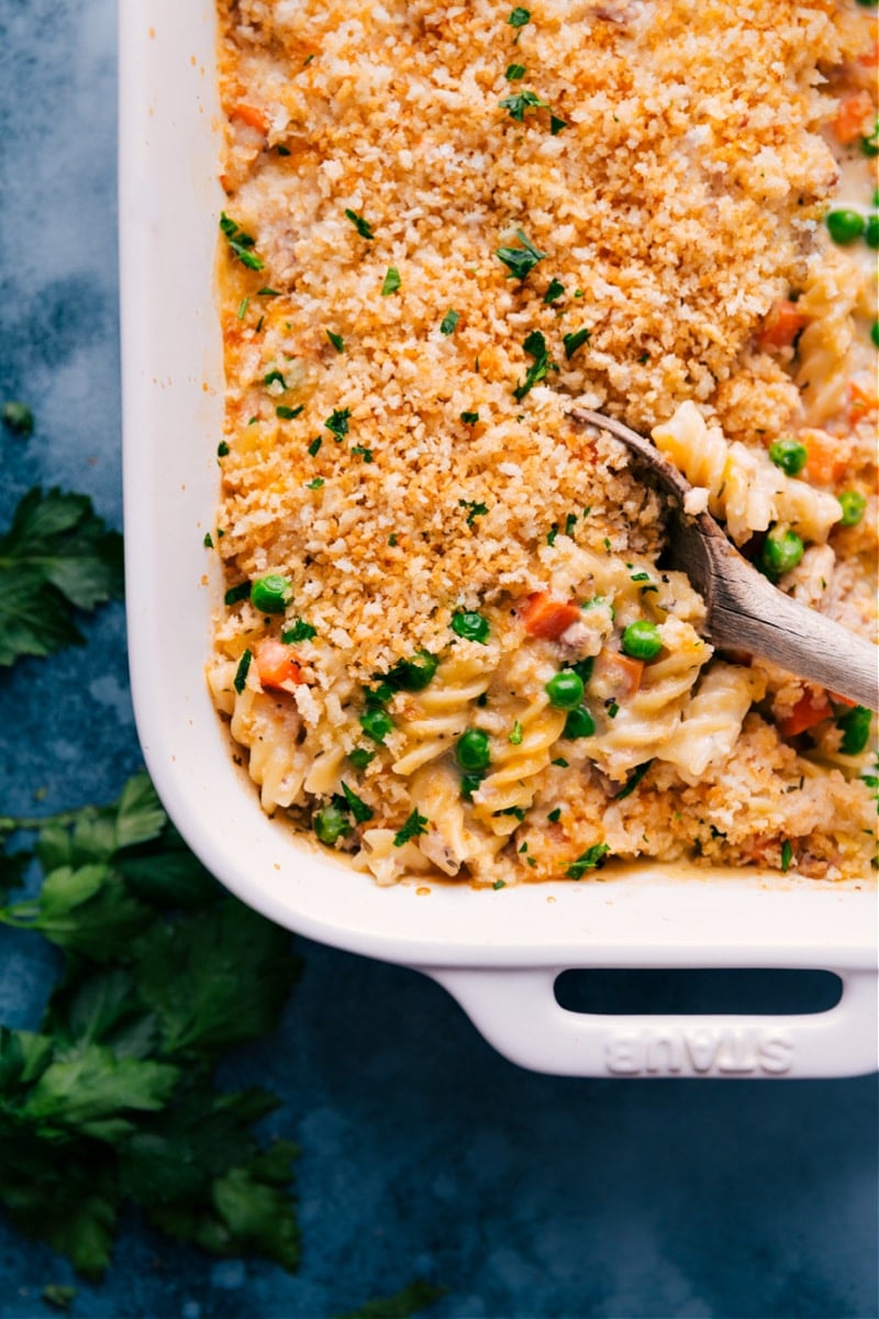 Overhead image of Tuna Casserole