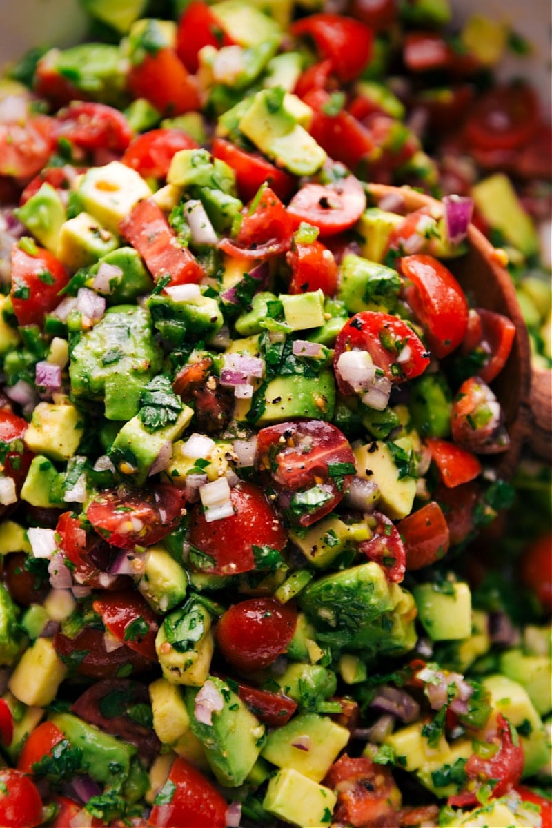 Overhead image of Avocado Salsa