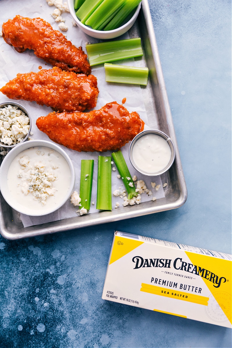 Overhead image of the Buffalo Chicken Tenders