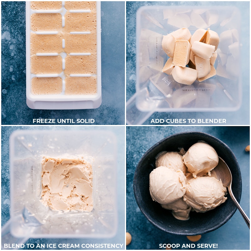 Delicious homemade ice cream made with 3 ingredients and a blender