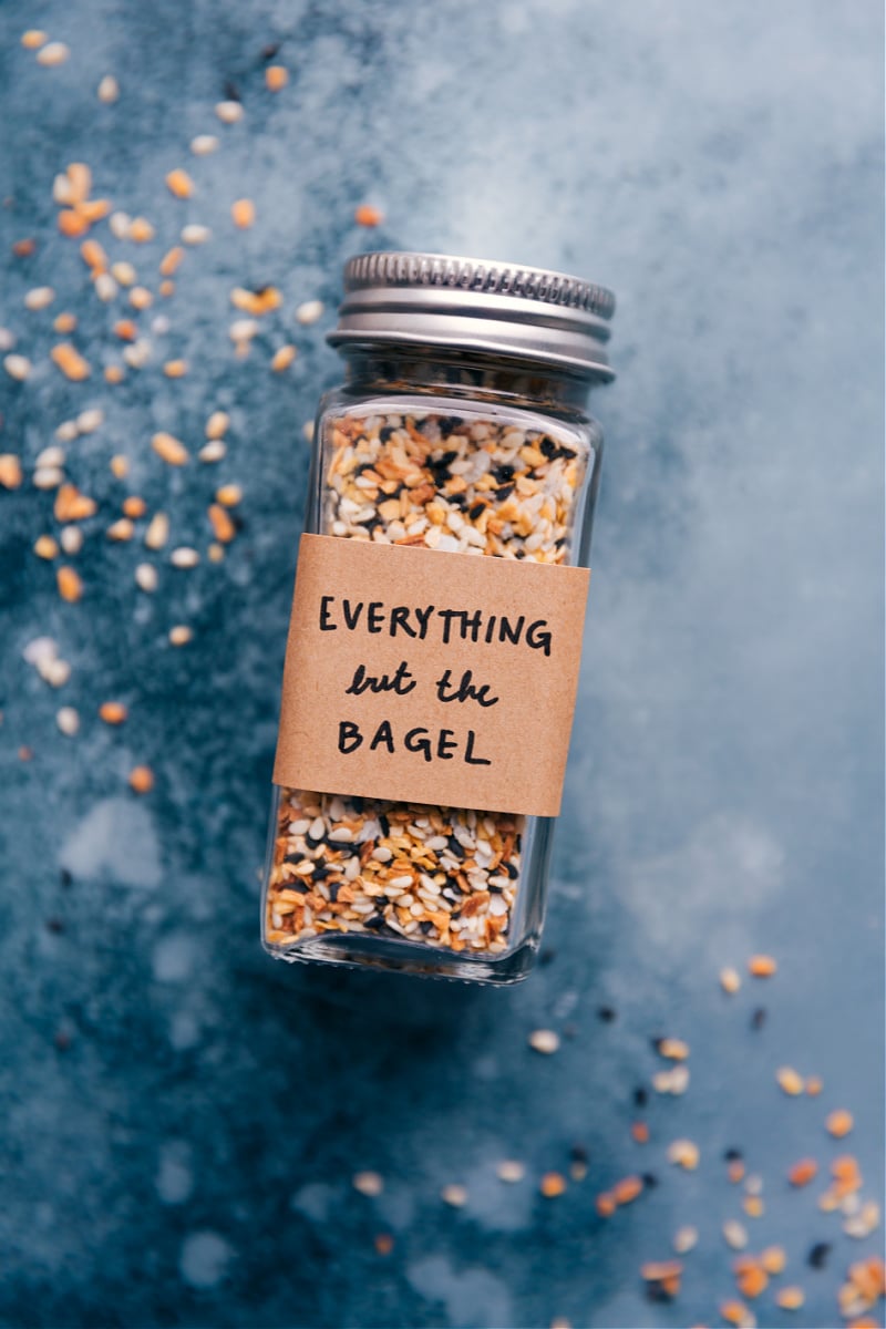 Overhead image of Everything Bagel Seasoning mix