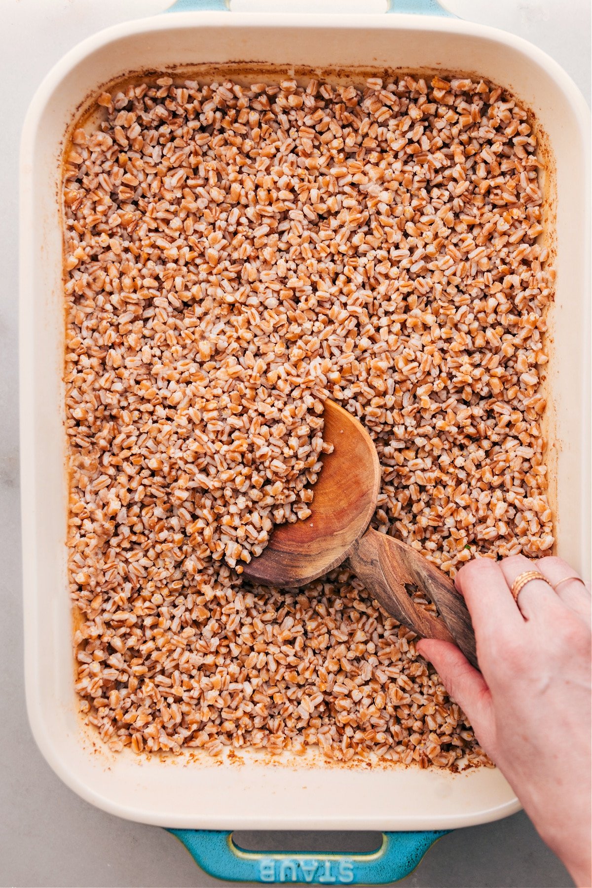 The Best Cooked Farro Learn how to cook farro easily in one casserole dish.