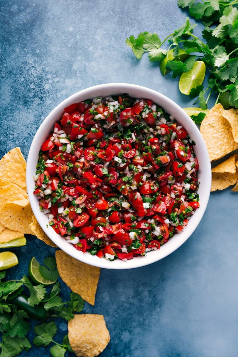 Overhead image of Pico De Gallo