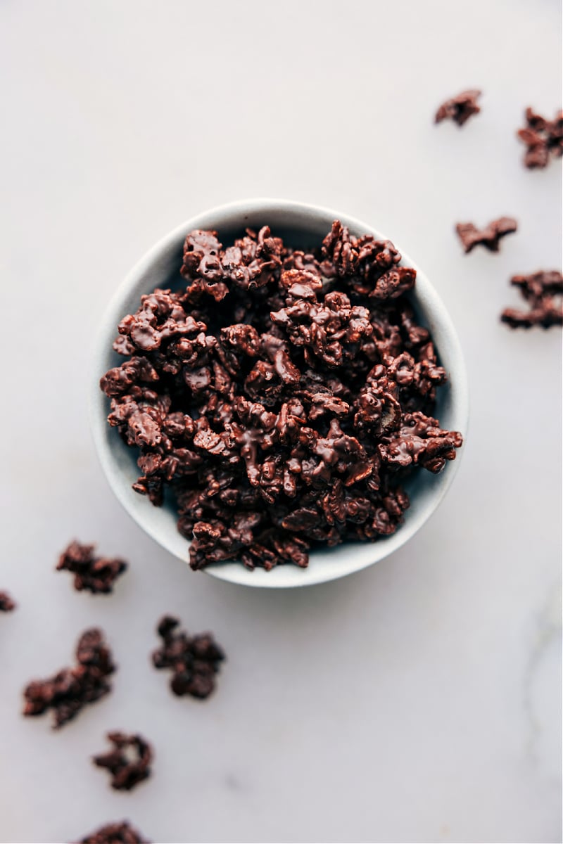 Overhead image of the treat in a bowl