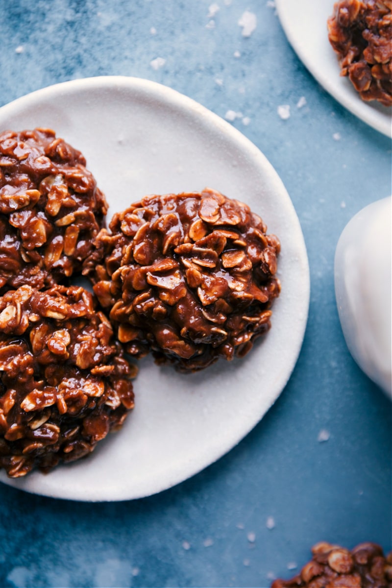 Closeup of No-Bake Cookies