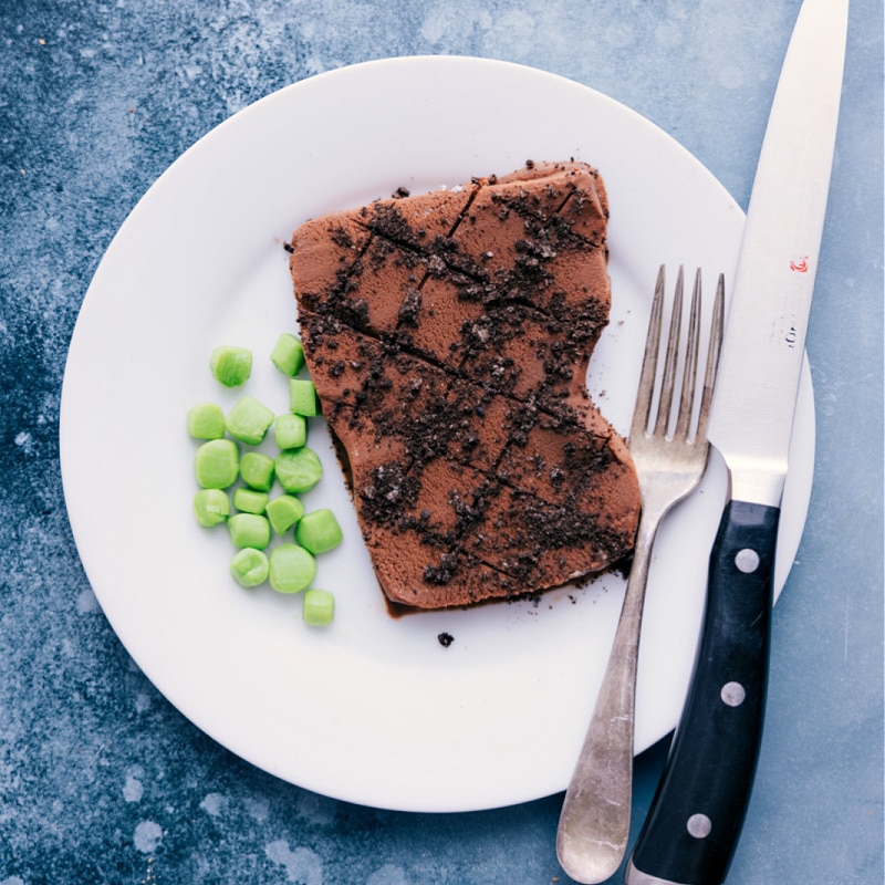 April Fools steak and peas