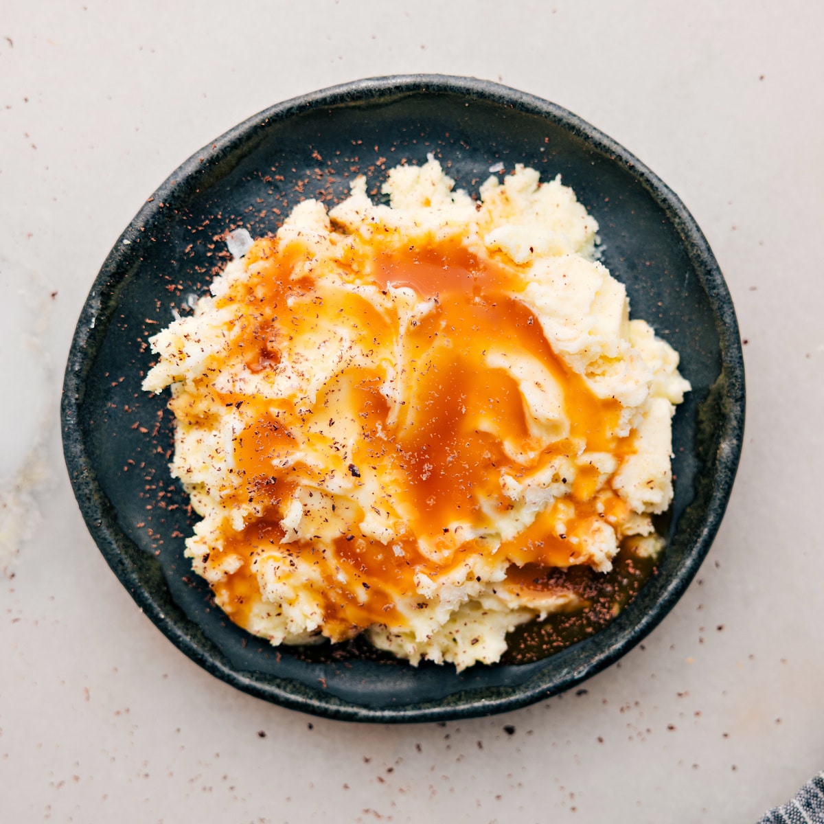 April fools food prank: mashed potatoes.