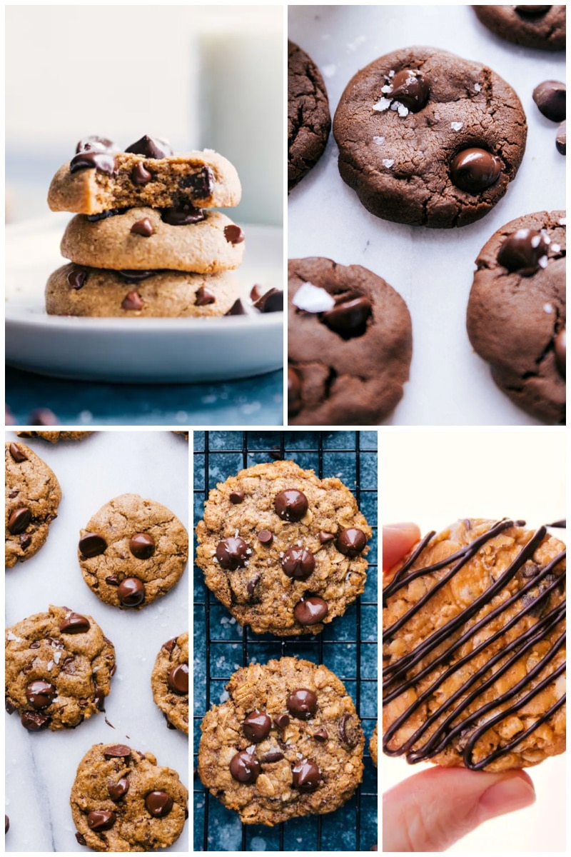 Collage of Healthy cookie recipes