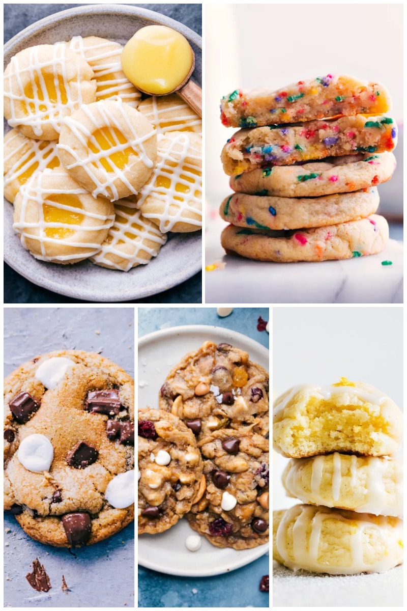Collage of Summer cookie recipes