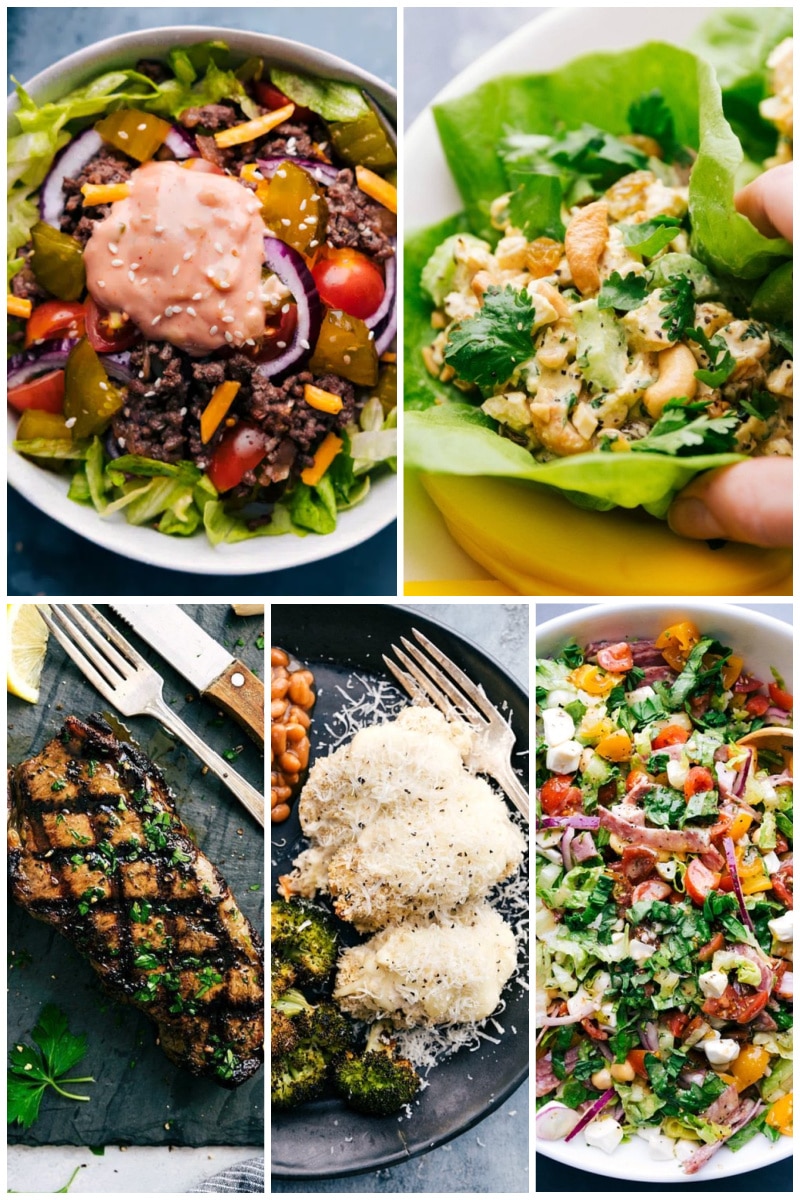 Collage of Keto recipes