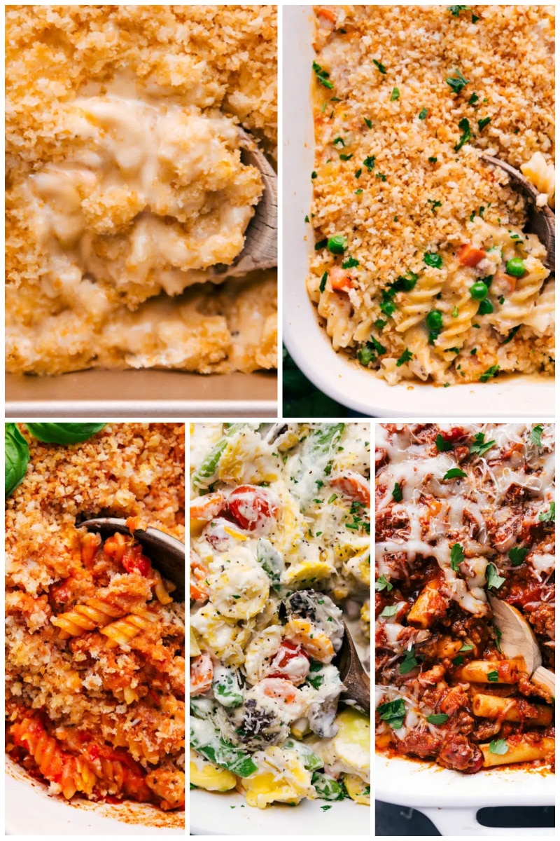 Collage of Pasta Casserole Recipes