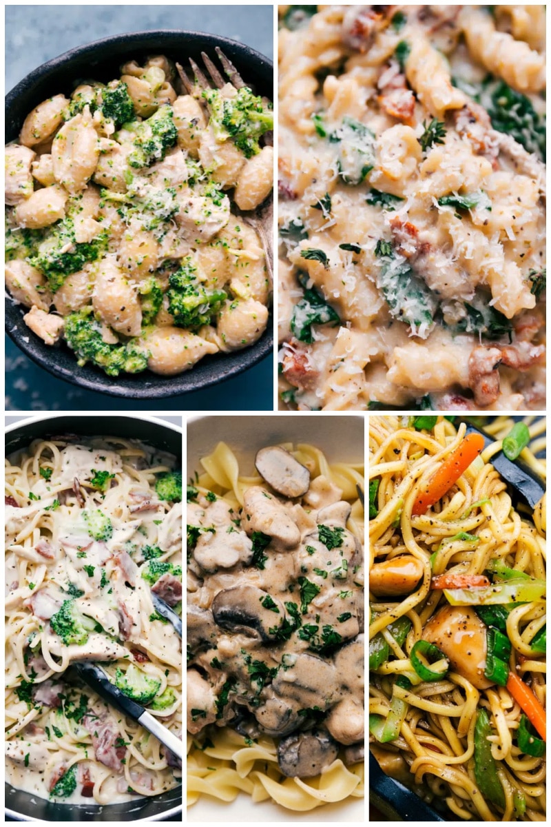 Collage of Chicken Pasta Recipes