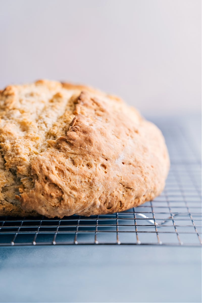 Image of the No-Yeast Bread fresh out of the oven