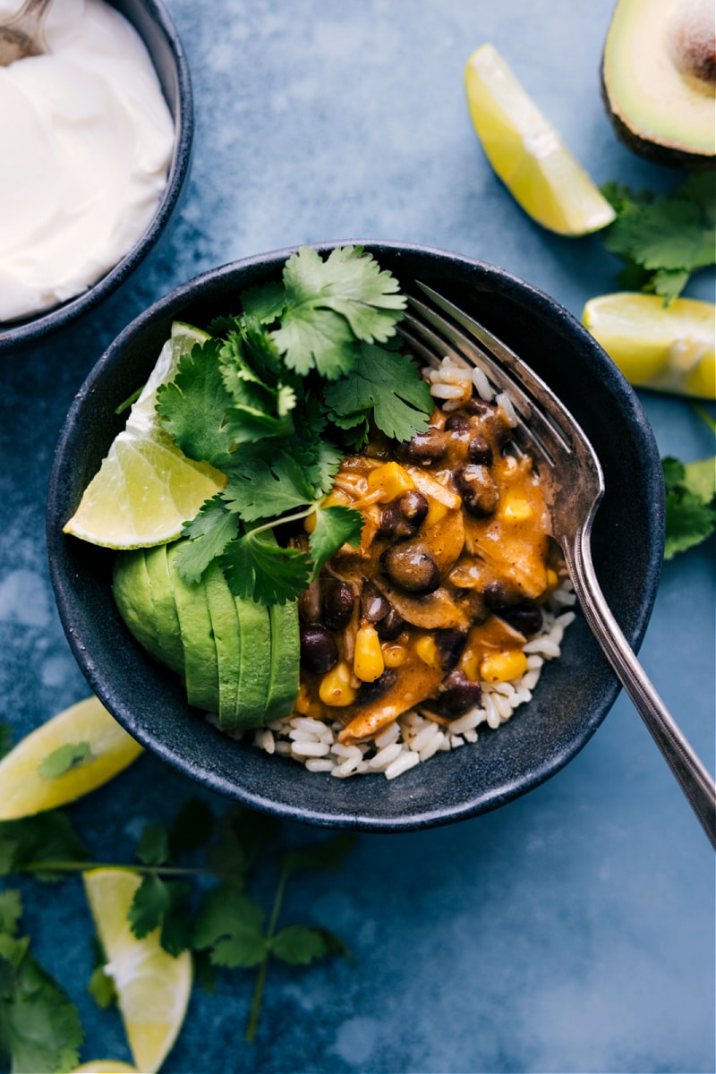 Overhead image of Salsa Verde Chicken