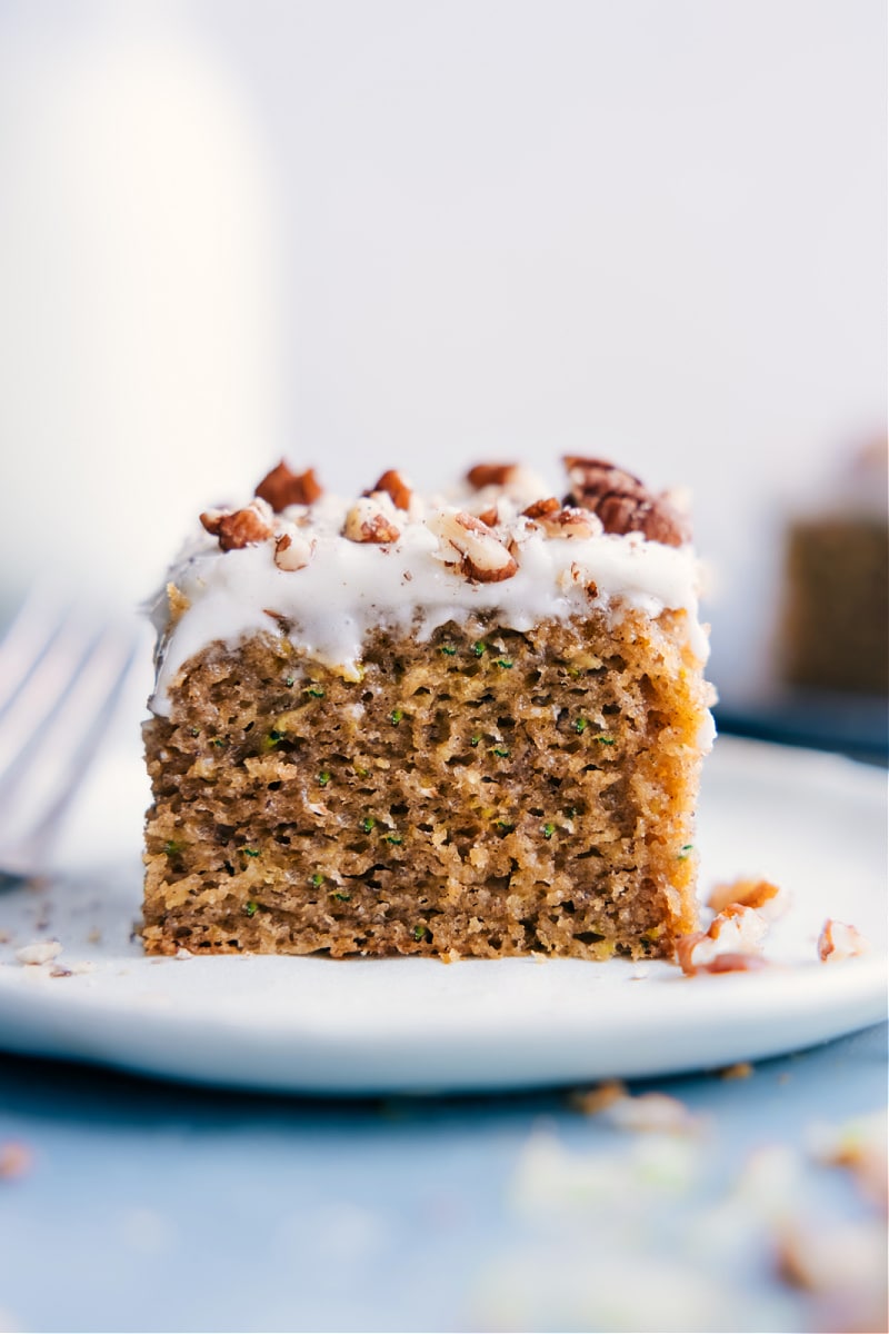 Image of the Zucchini Cake on a plate