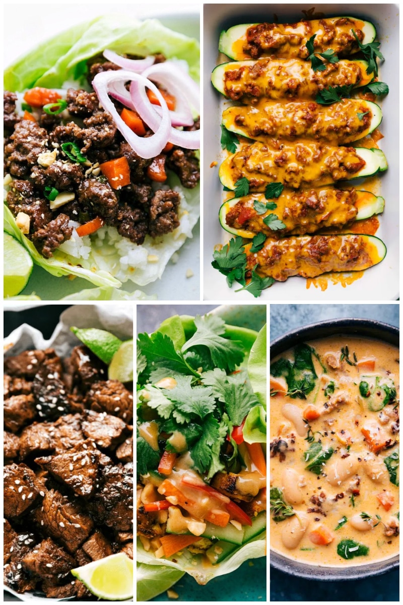 Collage of Keto recipes