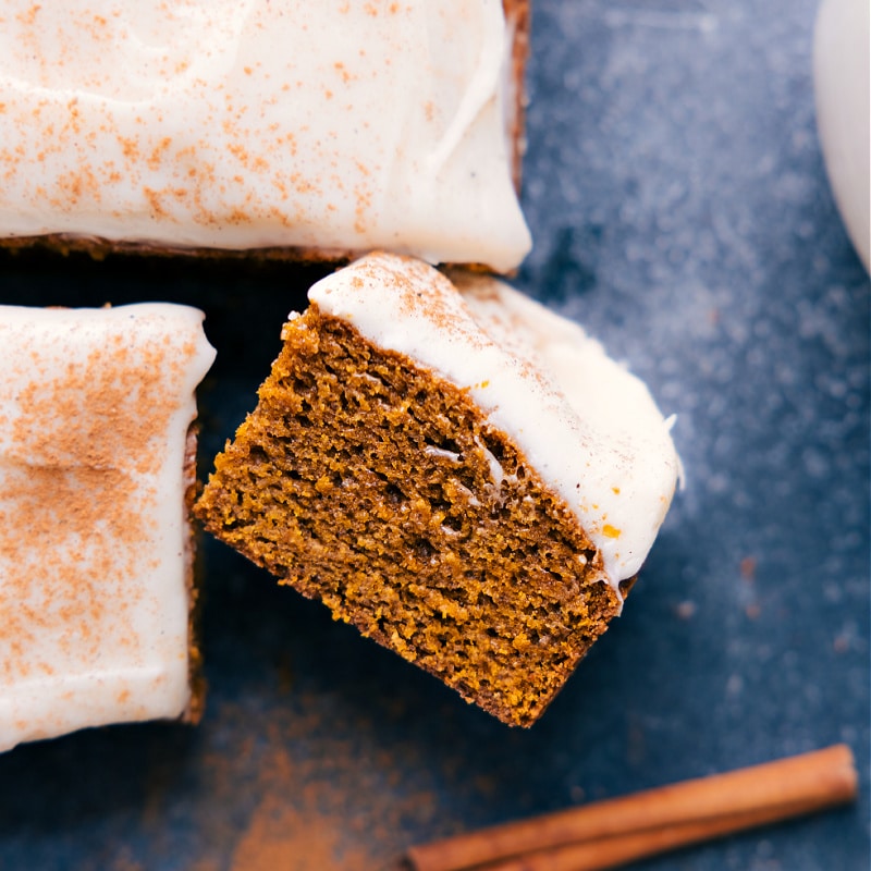 Image of a slice of the Healthy Pumpkin Cake