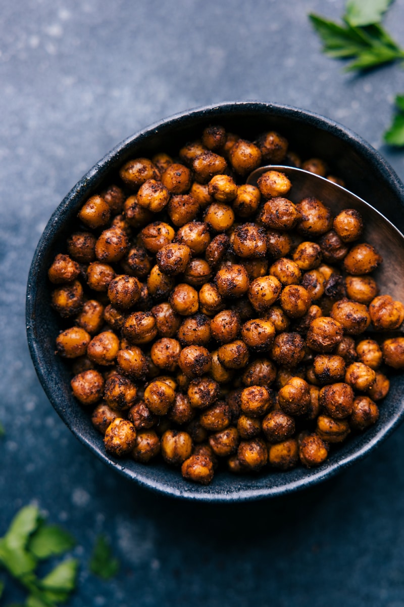 Up-close overhead image of the snack in a bowl ready to be enjoyed