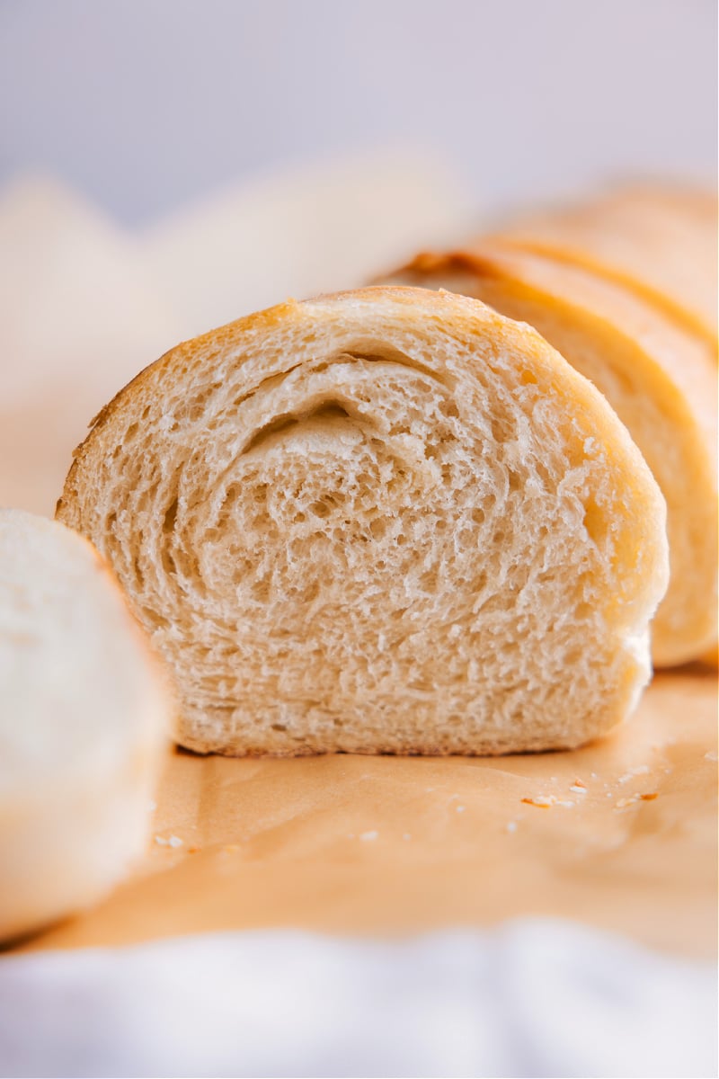 Image of a slice of the French bread