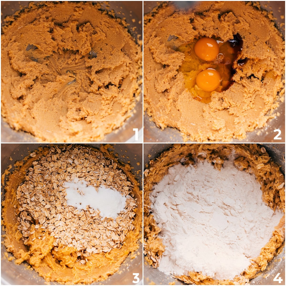 How To Make Lunch Lady Bars: Mixing Together Wet And Dry Ingredients The wet and dry ingredients mixed together for these lunch lady bars.