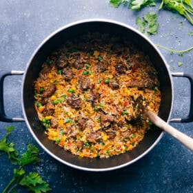 Meatballs and Rice (One Pot!)