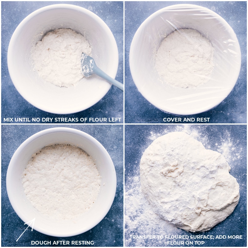 Process shots: Mix well; cover and rest; transfer to a floured surface.