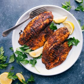 Air Fryer Tilapia (Two Ways!)