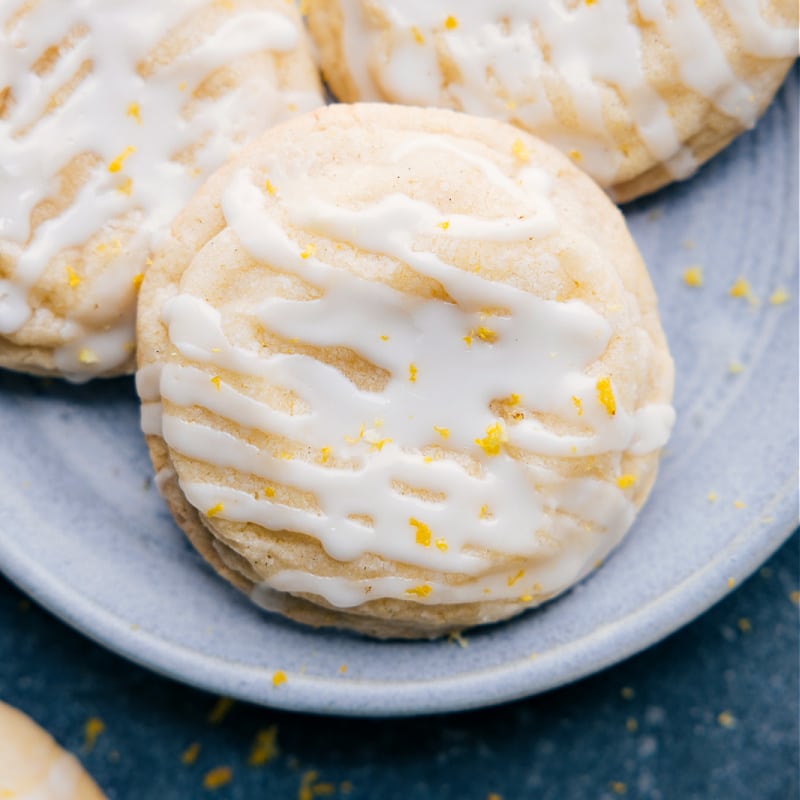 Closeup view of Lemon Cookies