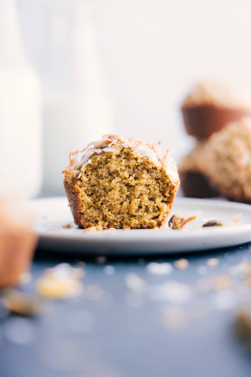 Image of a Pistachio Muffin on a plate