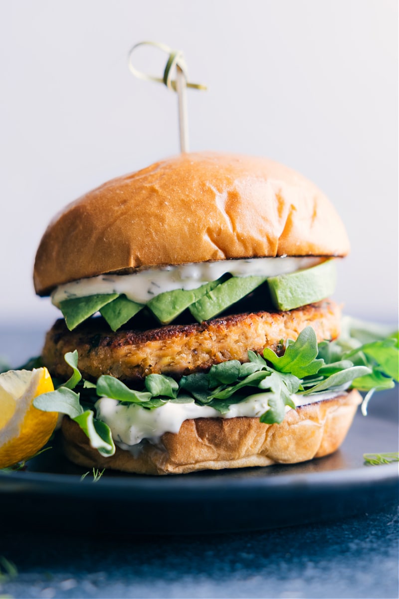 Air Fryer Frozen Salmon Burger (In 15 Minutes or Less!)