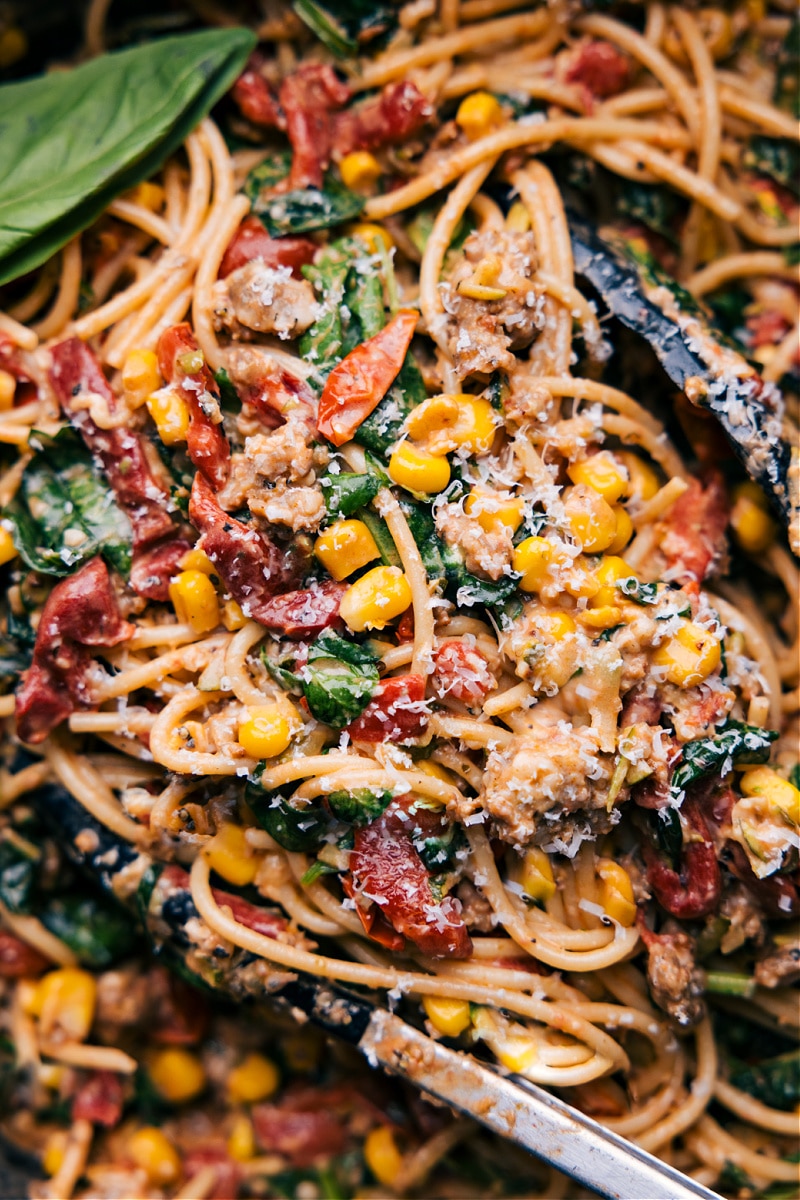 Overhead image of Summer Pasta