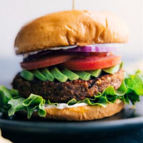 Sweet Potato Black Bean Burger