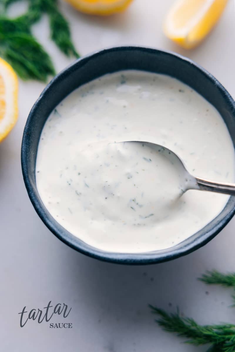 Overhead image of the Tartar Sauce