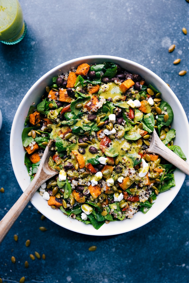 Overhead image of the Quinoa Salad Recipe