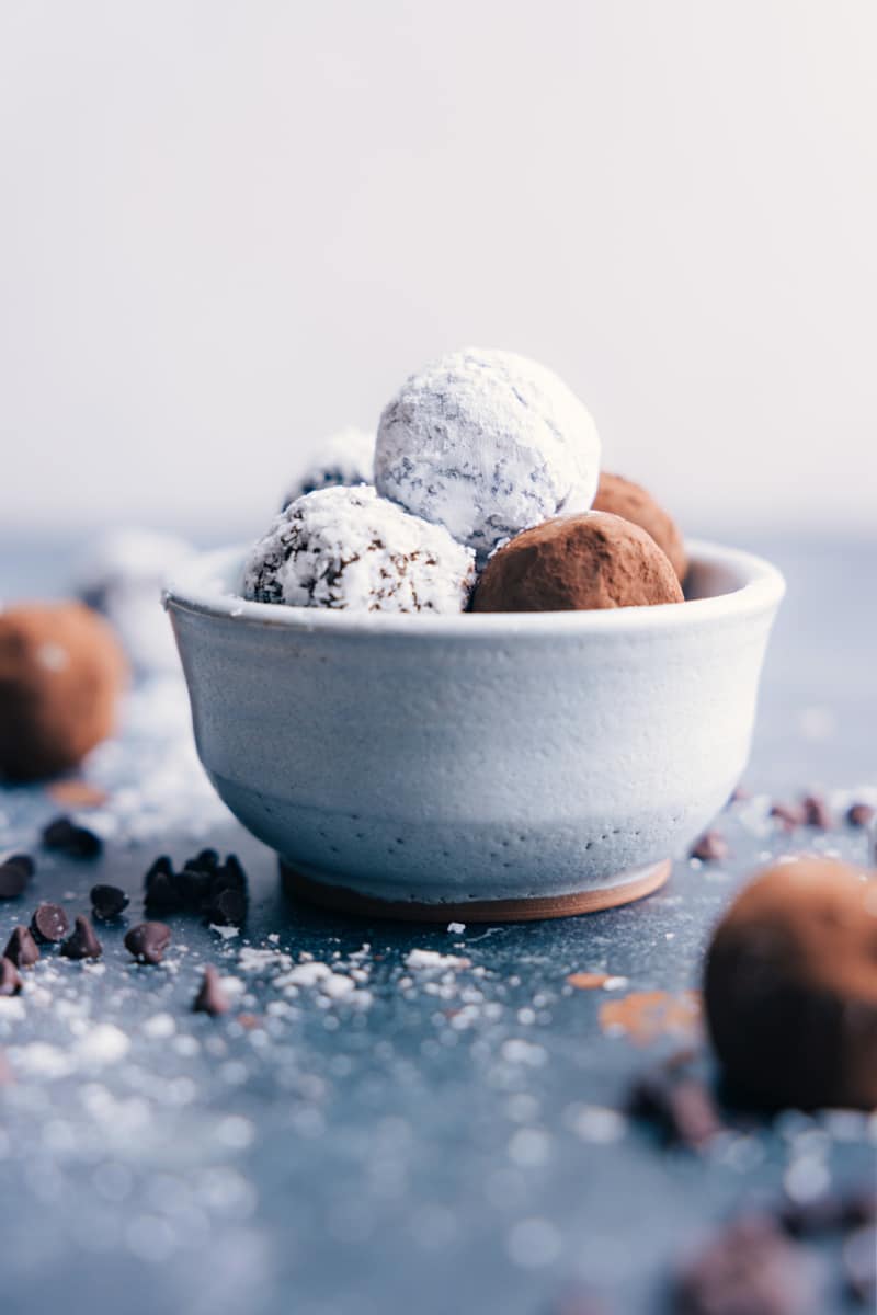 A bowl of Chocolate Truffles