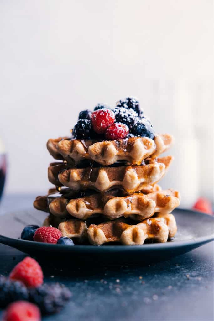 Healthy Waffle Recipe - Chelsea's Messy Apron