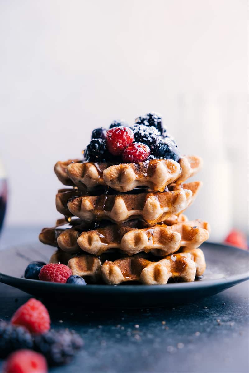 Image of the Healthy Waffle recipe on a plate