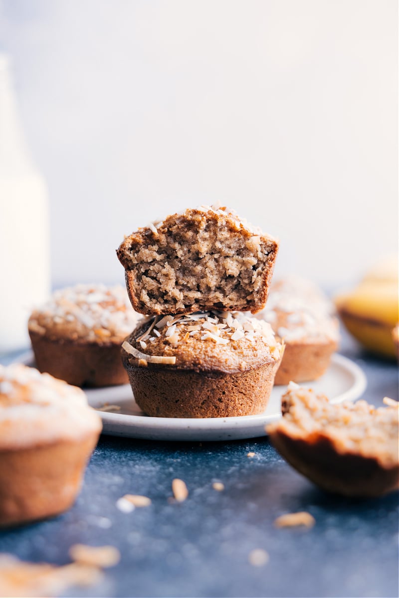 Image of the healthy banana muffins