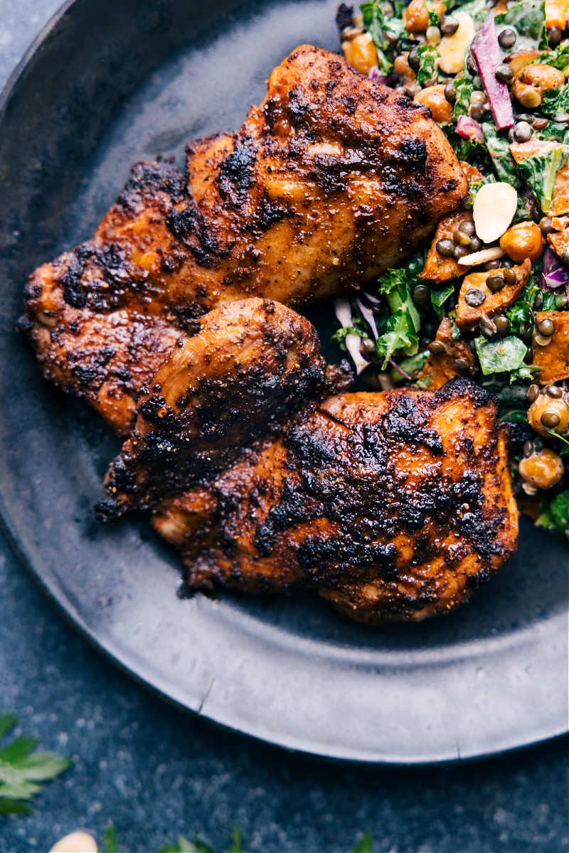 Overhead view of Blackened Chicken