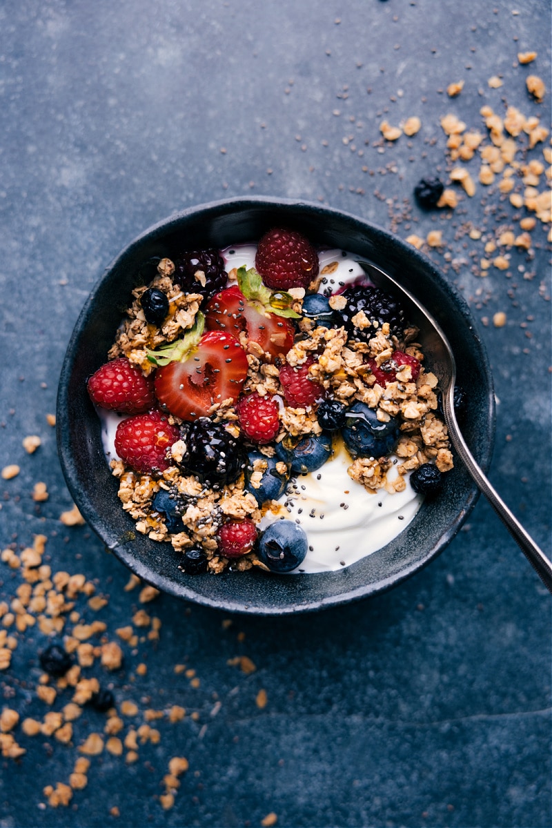 Overhead view of Easy Granola