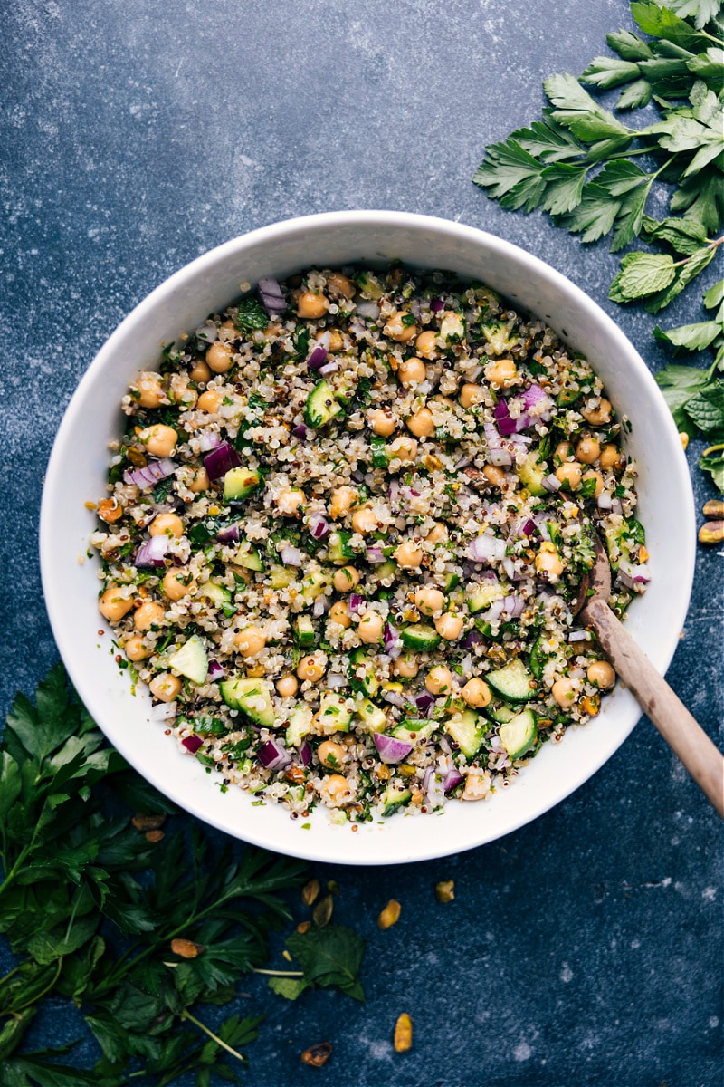 Overhead image of the Jennifer Anniston Salad