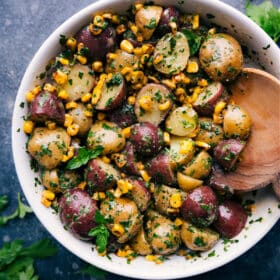 Smashed Potatoes - Chelsea's Messy Apron