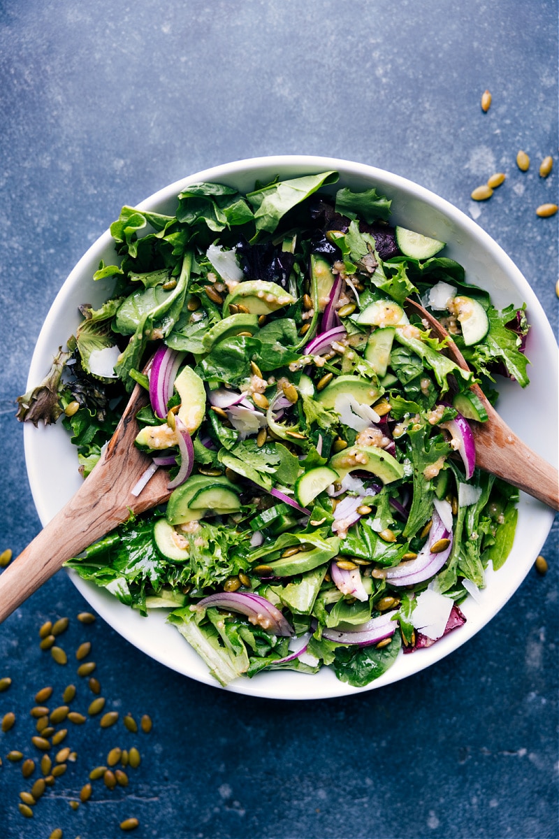 Overhead image of our favorite Everyday Salad recipe