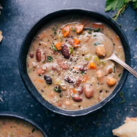 Farro Soup (With Sweet Potatoes!)