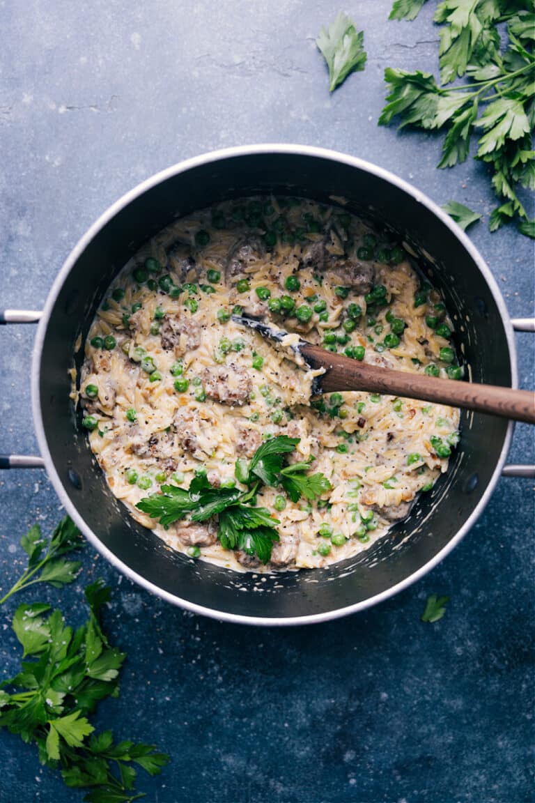 Meatballs and Orzo (ONE Pot!) Chelsea's Messy Apron