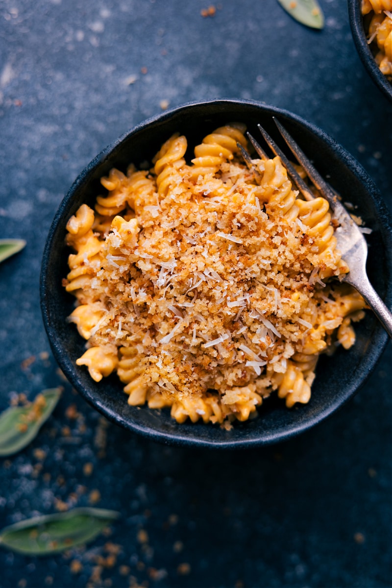 Overhead image of the Pumpkin Pasta